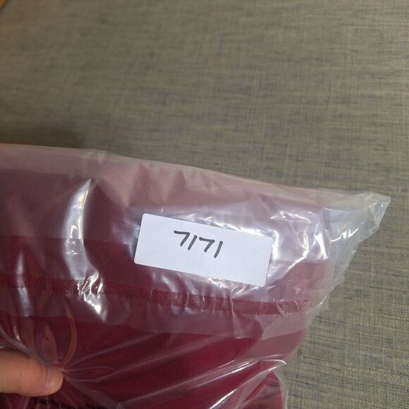 Lacoste Polo Shirt Mens size 7 Red Short Sleeve Knit - Picture 7 of 7